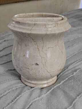 Ivory Champagne Travetine Marble Decorative Bath Or Makeup - Home Accents